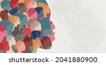 woman face silhouette in... | Shutterstock .eps vector #2041880900