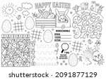 Vector Easter Placemat For Kids....