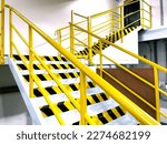 Emergency exit stairs inside the factory