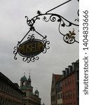 Small photo of Nuremberg, Germany: March 2, 2019, Museum Board hanging at the building of the City Museum Nuremberg at Fembo's House built between 1591 and 1596 at the foot of the Imperial Castle is many-faceted