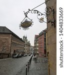 Small photo of Nuremberg, Germany: March 2, 2019, Museum Board hanging at the building of the City Museum Nuremberg at Fembo's House built between 1591 and 1596 at the foot of the Imperial Castle is many-faceted