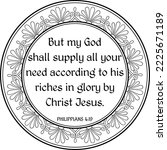 Philippians 4 19 Bible Verse In ...