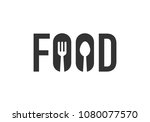 food restaurant logo | Shutterstock .eps vector #1080077570