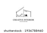 interior minimalist room ... | Shutterstock .eps vector #1936788460