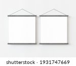 two square roll up poster... | Shutterstock . vector #1931747669