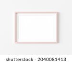 single blank picture with pink... | Shutterstock . vector #2040081413