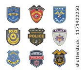 police badges. security signs... | Shutterstock .eps vector #1171422250