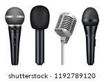 microphones 3d. music studio...