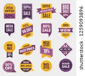 labels and tags with... | Shutterstock . vector #1259093896