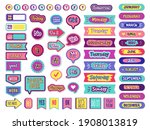 notepad stickers. to do sticky... | Shutterstock . vector #1908013819