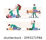 first aid. emergency help... | Shutterstock .eps vector #2093171986