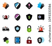 solid vector icon set   rubber... | Shutterstock .eps vector #1093333586