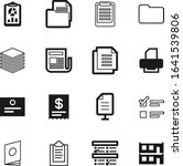 document vector icon set such... | Shutterstock .eps vector #1641539806