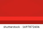 empty vivid red color studio... | Shutterstock . vector #1697872606