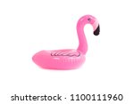 mini flamingo isolate in white... | Shutterstock . vector #1100111960