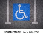 handicapped parking bay
