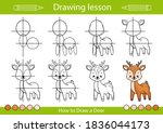 How To Draw A Deer. Step By...