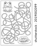 Maze Game And Coloring Page...