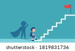 vector of a little boy with a... | Shutterstock .eps vector #1819831736