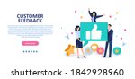 customer feedback concept.... | Shutterstock .eps vector #1842928960