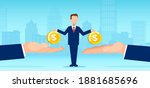vector of a small business man... | Shutterstock .eps vector #1881685696