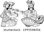 indian wedding symbol music... | Shutterstock .eps vector #1995548456