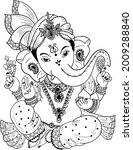 indian hinduism god lord... | Shutterstock .eps vector #2009288840