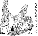  indian wedding symbol indian... | Shutterstock .eps vector #2009605343