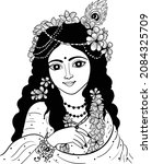 indian wedding clip art ... | Shutterstock .eps vector #2084325709
