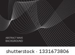 abstract gray wave lines on... | Shutterstock .eps vector #1331673806