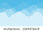 blue sky with clouds. can be... | Shutterstock .eps vector #1344376619