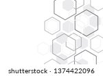 the shape of hexagon.... | Shutterstock .eps vector #1374422096