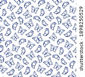 seamless pattern from the... | Shutterstock . vector #1898250529