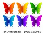 colored paper realistic... | Shutterstock .eps vector #1901836969