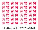 large set of forty eight red... | Shutterstock .eps vector #1902561373