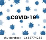 corona virus or covid 19 cells... | Shutterstock .eps vector #1656774253