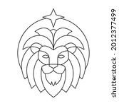 isolated leo symbol western... | Shutterstock .eps vector #2012377499