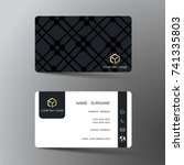 modern business card template... | Shutterstock .eps vector #741335803