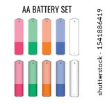 aa battery size design template.... | Shutterstock .eps vector #1541886419