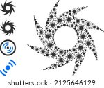 infection mosaic turbine icon ... | Shutterstock .eps vector #2125646129