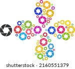 Shutter Icon Multicolored Twirl ...