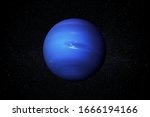 Planet Neptune In The Starry...