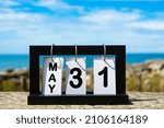 May 31 Calendar Date Text On...