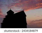 Christian church silhouettes in ...