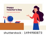 Happy Teacher's Day Background...