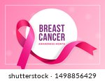 breast cancer awareness month... | Shutterstock .eps vector #1498856429