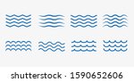 wave icon set. vector... | Shutterstock .eps vector #1590652606