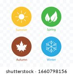 four season icon. vector... | Shutterstock .eps vector #1660798156