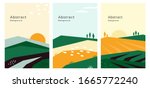 vector illustrations with farm... | Shutterstock .eps vector #1665772240