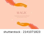 design template with woman... | Shutterstock .eps vector #2141071823